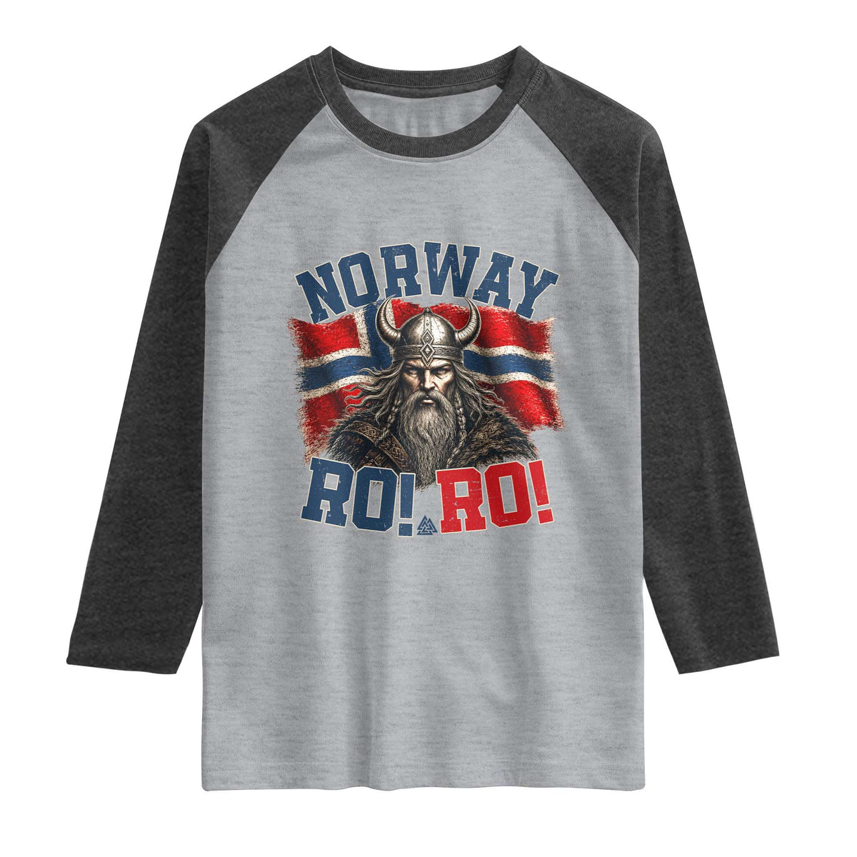 Fierce Norway Viking Warrior Ro Ro Raglan Shirt Patriotic Norge Norwegian Flag Funny Rowing Support