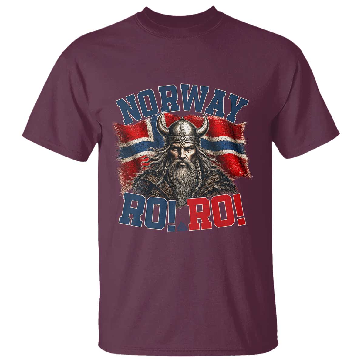 Fierce Norway Viking Warrior Ro Ro T Shirt Patriotic Norge Norwegian Flag Funny Rowing Support