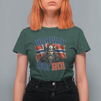 Fierce Norway Viking Warrior Ro Ro T Shirt For Women Patriotic Norge Norwegian Flag Funny Rowing Support