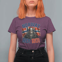 Fierce Norway Viking Warrior Ro Ro T Shirt For Women Patriotic Norge Norwegian Flag Funny Rowing Support