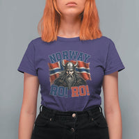 Fierce Norway Viking Warrior Ro Ro T Shirt For Women Patriotic Norge Norwegian Flag Funny Rowing Support