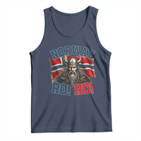 Fierce Norway Viking Warrior Ro Ro Tank Top Patriotic Norge Norwegian Flag Funny Rowing Support