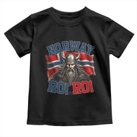 Fierce Norway Viking Warrior Ro Ro Toddler T Shirt Patriotic Norge Norwegian Flag Funny Rowing Support