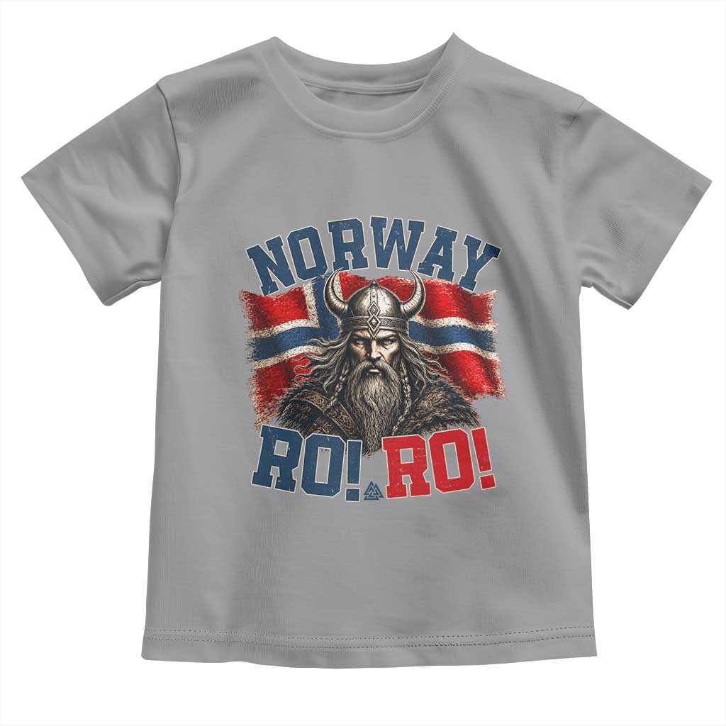 Fierce Norway Viking Warrior Ro Ro Toddler T Shirt Patriotic Norge Norwegian Flag Funny Rowing Support