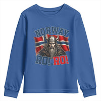 Fierce Norway Viking Warrior Ro Ro Youth Sweatshirt Patriotic Norge Norwegian Flag Funny Rowing Support