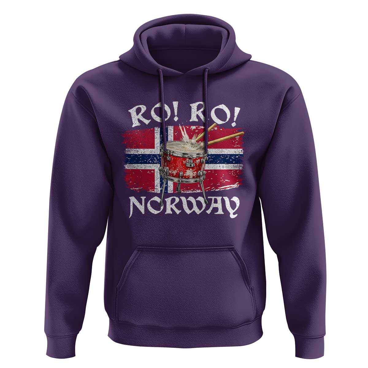 Funny Norway Drummer Ro Ro Hoodie Patriotic Norge Norwegian Flag Rowing Support