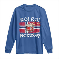 Funny Norway Drummer Ro Ro Long Sleeve Shirt Patriotic Norge Norwegian Flag Rowing Support