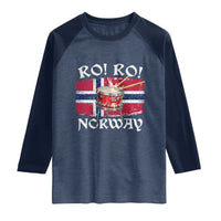 Funny Norway Drummer Ro Ro Raglan Shirt Patriotic Norge Norwegian Flag Rowing Support