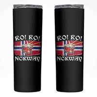 Funny Norway Drummer Ro Ro Skinny Tumbler Patriotic Norge Norwegian Flag Rowing Support