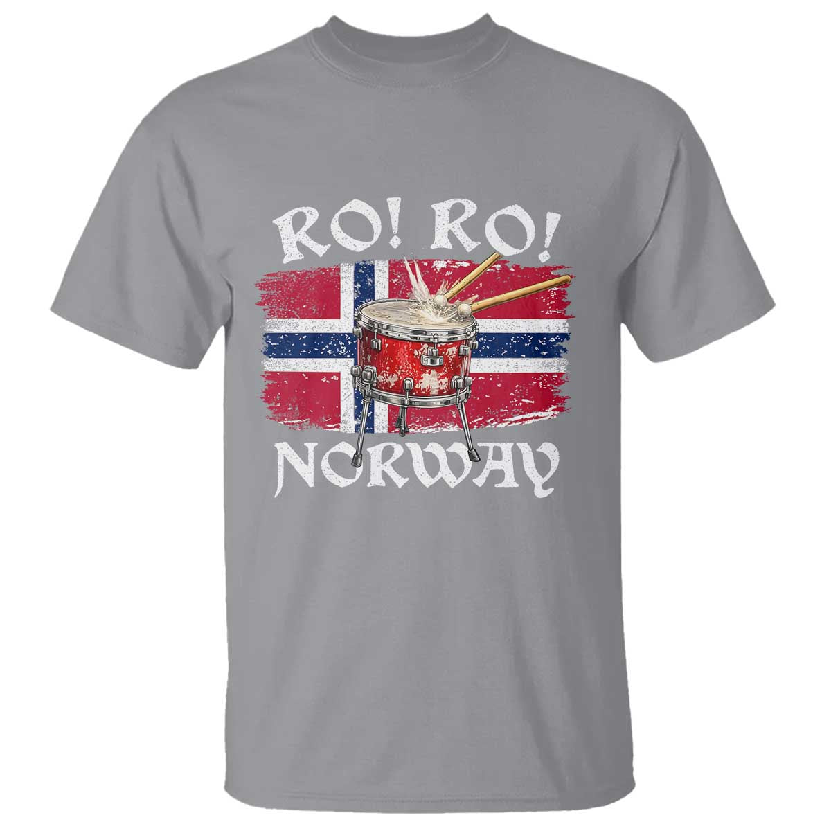 Funny Norway Drummer Ro Ro T Shirt Patriotic Norge Norwegian Flag Rowing Support