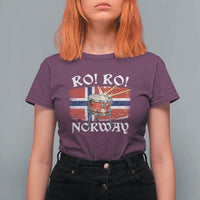 Funny Norway Drummer Ro Ro T Shirt For Women Patriotic Norge Norwegian Flag Rowing Support