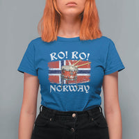Funny Norway Drummer Ro Ro T Shirt For Women Patriotic Norge Norwegian Flag Rowing Support