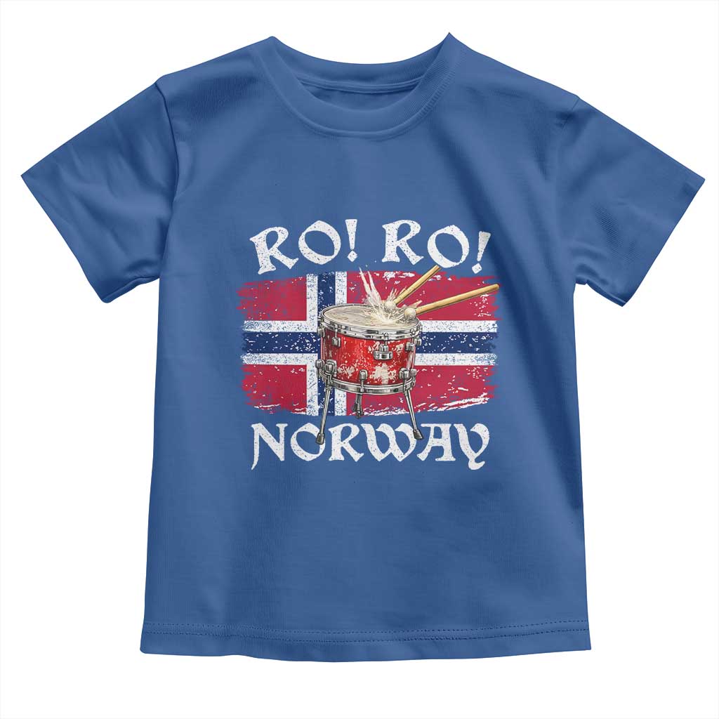 Funny Norway Drummer Ro Ro Toddler T Shirt Patriotic Norge Norwegian Flag Rowing Support