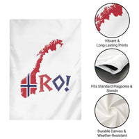 Norway Flag Country Map Patriotic Ro Ro Chant Garden Flag Norwegian Viking Row Soccer Supporter Football Fans