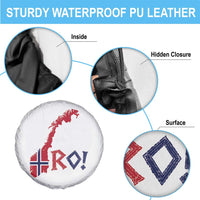 Norway Flag Country Map Patriotic Ro Ro Chant Spare Tire Cover Norwegian Viking Row Soccer Supporter Football Fans