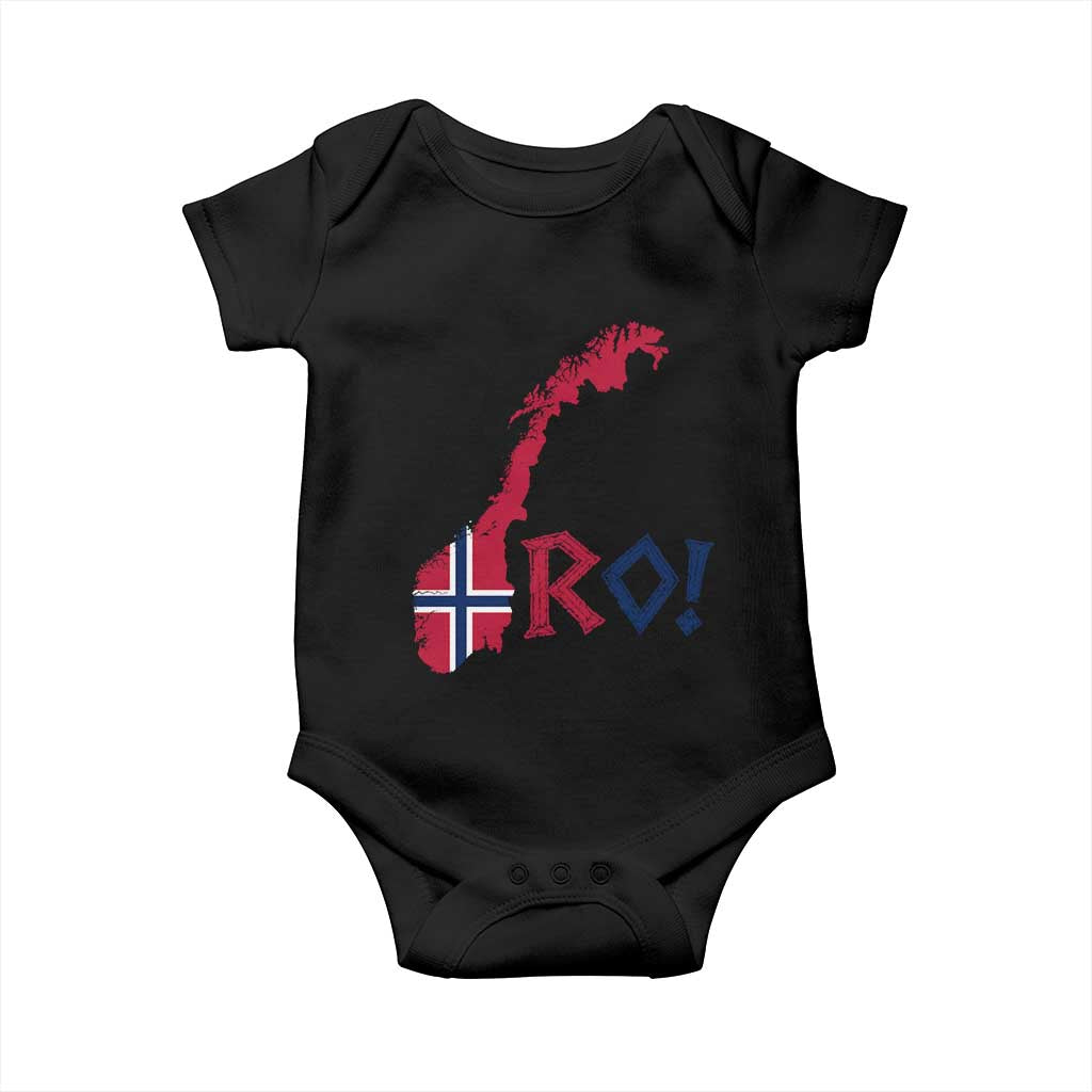 Norway Flag Country Map Patriotic Ro Ro Chant Baby Onesie Norwegian Viking Row Soccer Supporter Football Fans
