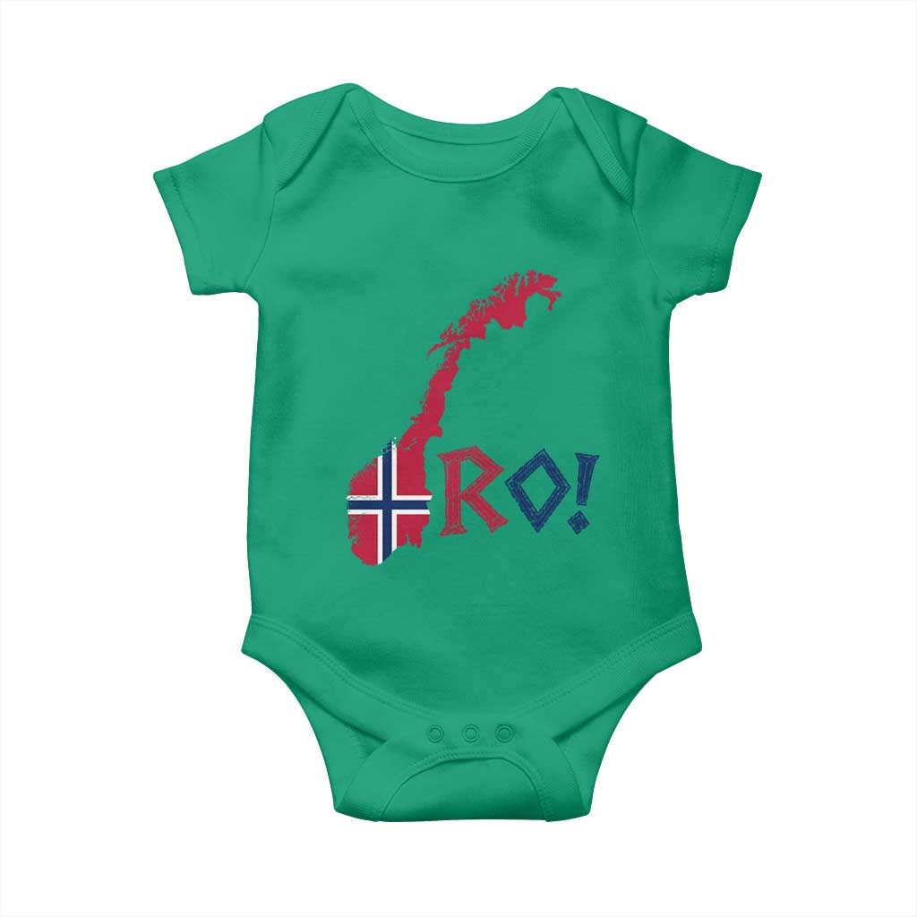 Norway Flag Country Map Patriotic Ro Ro Chant Baby Onesie Norwegian Viking Row Soccer Supporter Football Fans