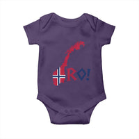 Norway Flag Country Map Patriotic Ro Ro Chant Baby Onesie Norwegian Viking Row Soccer Supporter Football Fans