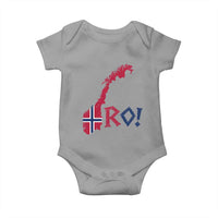 Norway Flag Country Map Patriotic Ro Ro Chant Baby Onesie Norwegian Viking Row Soccer Supporter Football Fans