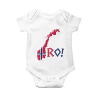 Norway Flag Country Map Patriotic Ro Ro Chant Baby Onesie Norwegian Viking Row Soccer Supporter Football Fans