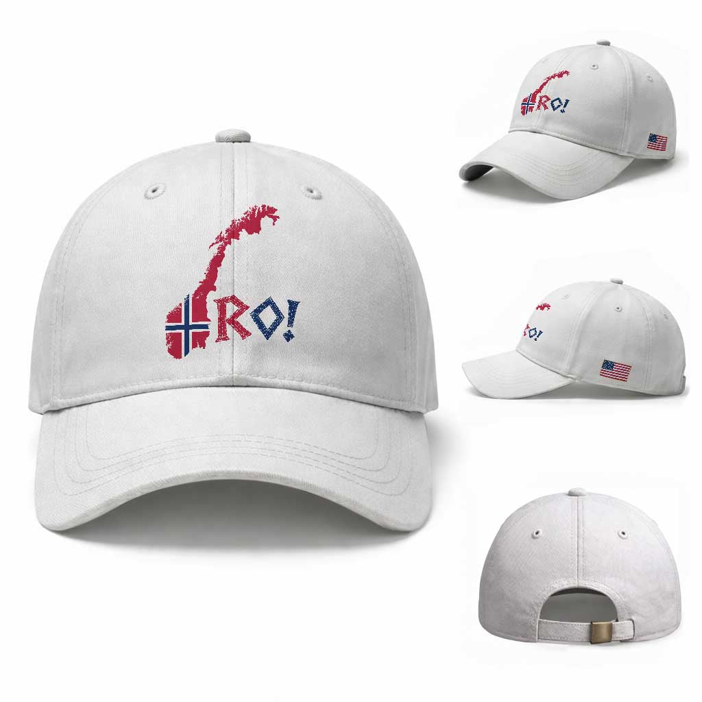 Norway Flag Country Map Patriotic Ro Ro Chant Baseball Cap Norwegian Viking Row Soccer Supporter Football Fans