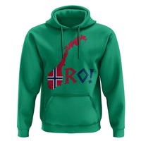 Norway Flag Country Map Patriotic Ro Ro Chant Hoodie Norwegian Viking Row Soccer Supporter Football Fans