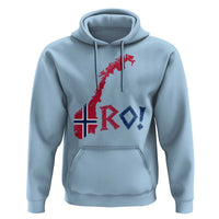 Norway Flag Country Map Patriotic Ro Ro Chant Hoodie Norwegian Viking Row Soccer Supporter Football Fans