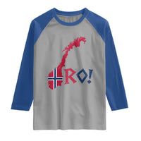 Norway Flag Country Map Patriotic Ro Ro Chant Raglan Shirt Norwegian Viking Row Soccer Supporter Football Fans