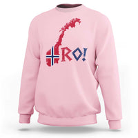 Norway Flag Country Map Patriotic Ro Ro Chant Sweatshirt Norwegian Viking Row Soccer Supporter Football Fans