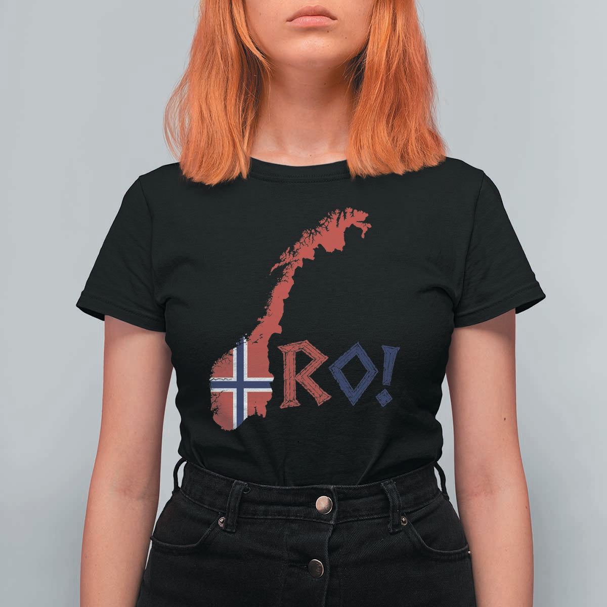 Norway Flag Country Map Patriotic Ro Ro Chant T Shirt For Women Norwegian Viking Row Soccer Supporter Football Fans