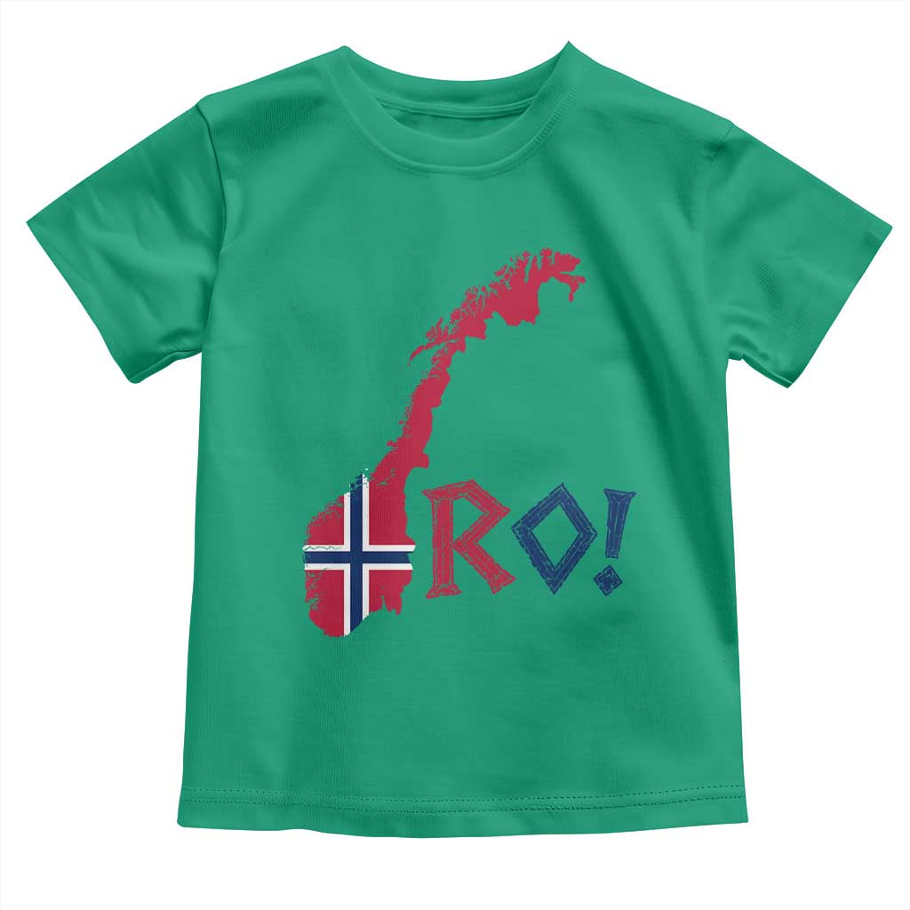 Norway Flag Country Map Patriotic Ro Ro Chant Toddler T Shirt Norwegian Viking Row Soccer Supporter Football Fans