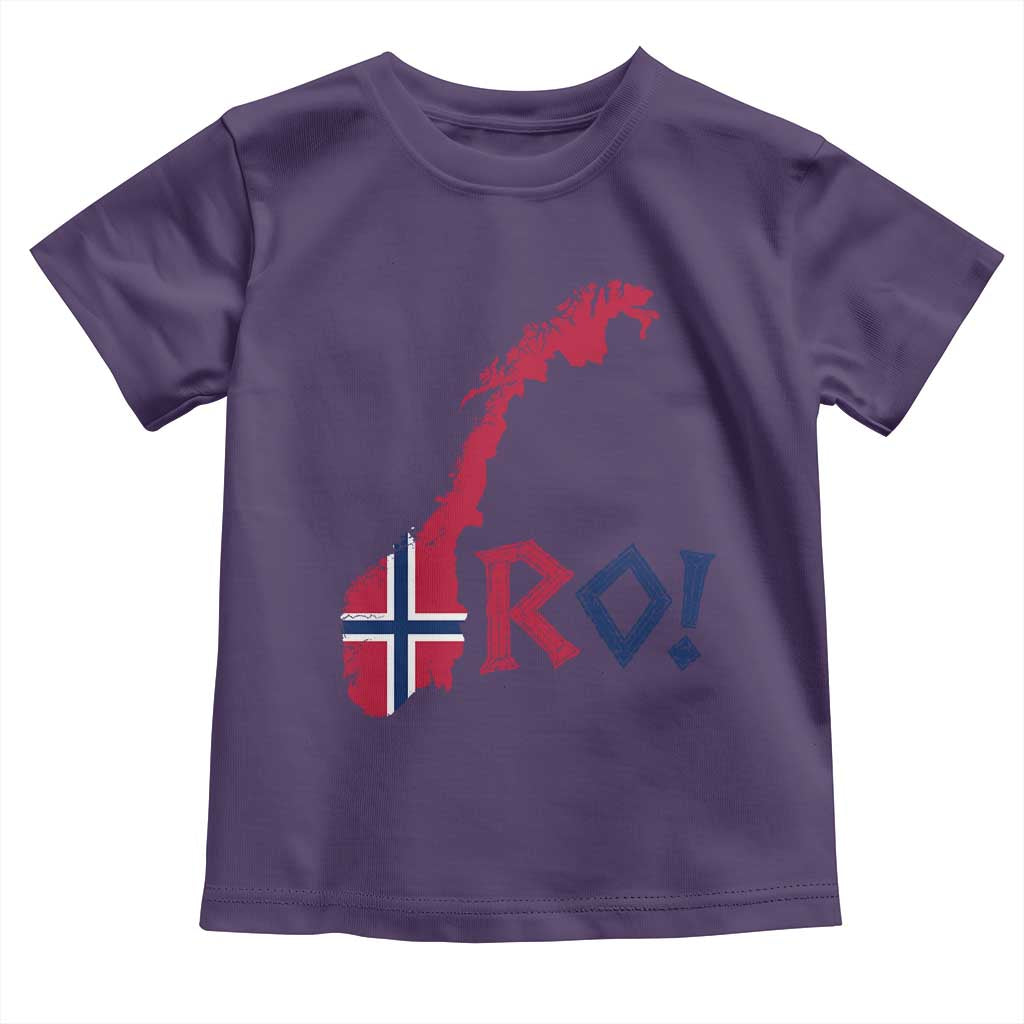 Norway Flag Country Map Patriotic Ro Ro Chant Toddler T Shirt Norwegian Viking Row Soccer Supporter Football Fans