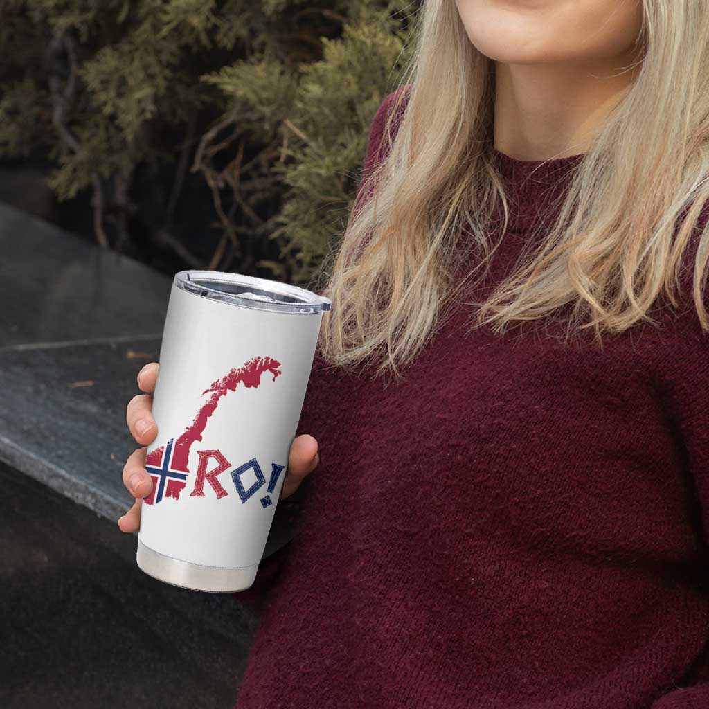 Norway Flag Country Map Patriotic Ro Ro Chant Tumbler Cup Norwegian Viking Row Soccer Supporter Football Fans