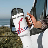 Norway Flag Country Map Patriotic Ro Ro Chant Tumbler With Handle Norwegian Viking Row Soccer Supporter Football Fans