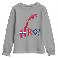 Norway Flag Country Map Patriotic Ro Ro Chant Youth Sweatshirt Norwegian Viking Row Soccer Supporter Football Fans