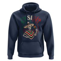 Funny Y Si Si Mexican Skeleton Hoodie What If Yes Mexico Sombrero Poncho Fiesta Graphic