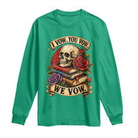 Vintage Skull Roses Gothic Dark Academia Aesthetic Long Sleeve Shirt I Vow You Vow We Vow Fantasy Fiction Bookish Gift