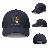 Flight Was Never An Option Tactical Penguin Baseball Cap Funny Military Camo Vest Combat Animal Dark Humor Graphic