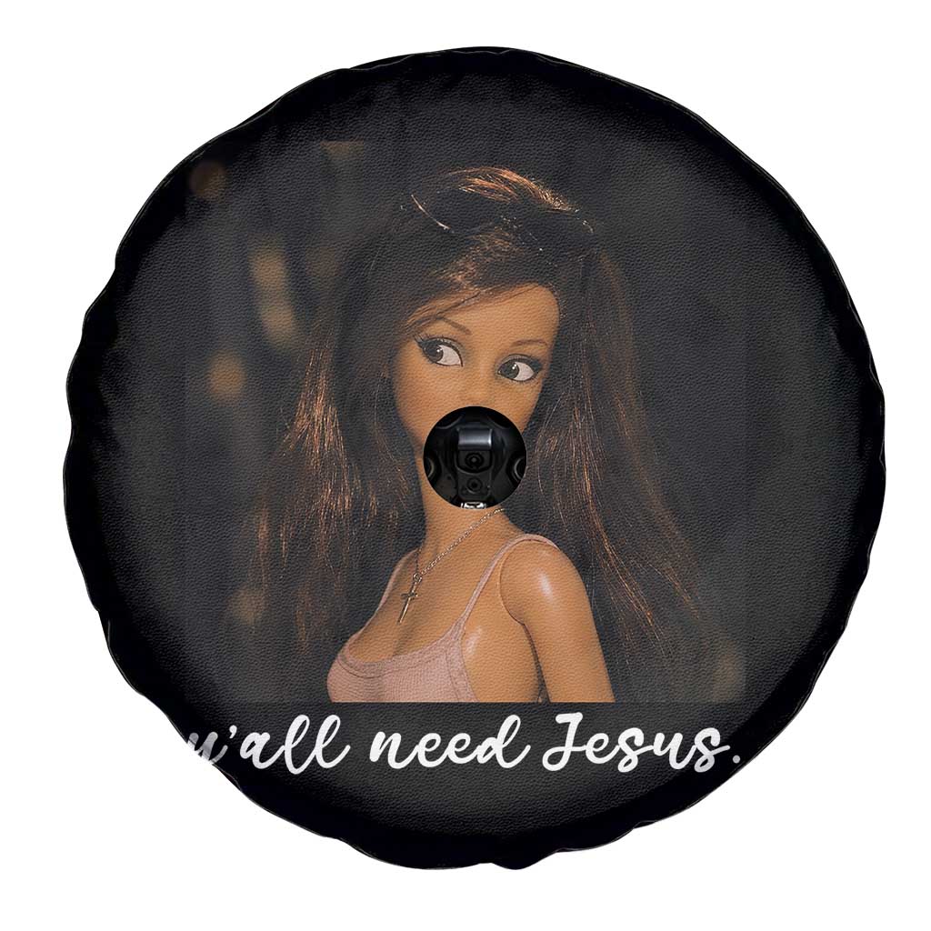 Yall Need Jesus Funny Doll Side Eye Meme Spare Tire Cover Sarcastic Southern Humor Religion Faith