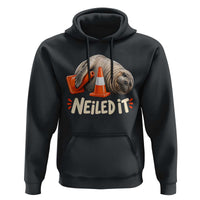 Funny Neil The Seal Nailed It Meme Hoodie Cute Chaotic Viral Elephant Seal Traffic Cone Pun
