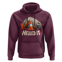 Funny Neil The Seal Nailed It Meme Hoodie Cute Chaotic Viral Elephant Seal Traffic Cone Pun