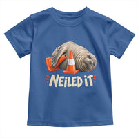 Funny Neil The Seal Nailed It Meme Toddler T Shirt Cute Chaotic Viral Elephant Seal Traffic Cone Pun