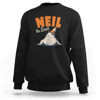 Vintage Neil the Seal Wearing Traffic Cone Hat Meme Sweatshirt Cute Retro Viral Chaotic Southern Elephant Seal