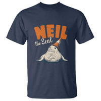 Vintage Neil the Seal Wearing Traffic Cone Hat Meme T Shirt Cute Retro Viral Chaotic Southern Elephant Seal