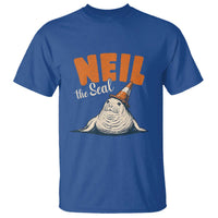 Vintage Neil the Seal Wearing Traffic Cone Hat Meme T Shirt Cute Retro Viral Chaotic Southern Elephant Seal