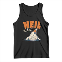 Vintage Neil the Seal Wearing Traffic Cone Hat Meme Tank Top Cute Retro Viral Chaotic Southern Elephant Seal
