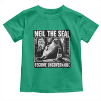 Punk Rock Neil the Seal Become Ungovernable Poster Style Toddler T Shirt Funny Viral Chaotic Elephant Seal Traffic Cone Meme