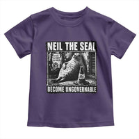 Punk Rock Neil the Seal Become Ungovernable Poster Style Toddler T Shirt Funny Viral Chaotic Elephant Seal Traffic Cone Meme