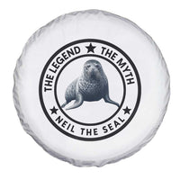 The Legend The Myth Neil The Seal Emblem Graphic Spare Tire Cover Funny Viral Southern Elephant Seal Meme