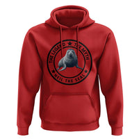 The Legend The Myth Neil The Seal Emblem Graphic Hoodie Funny Viral Southern Elephant Seal Meme